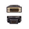 Akyga AK-AD-41 HDMI (F) na DVI-D 24+1 (M) adaptér, čierna