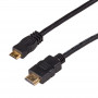 Akyga AK-HD-10M HDMI na Mini HDMI kábel v1.4, High Speed s Ethernetom, 1 m, čierna