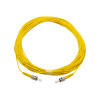 Akyga AK-FC-03 ST na ST simplex single-mode optický patch kábel, 14 m, žltá