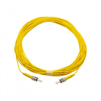 Akyga AK-FC-03 ST na ST simplex single-mode optický patch kábel, 14 m, žltá