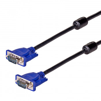 Akyga AK-AV-14 VGA (M) na VGA (M) kábel, D-Sub 15-pinový, 5 m, čierna