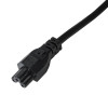Akyga AK-NB-01A napájací kábel pre notebook CEE 7/7 na IEC C5 (ďatelinový), 3x 0,5 mm², 1,5 m, čierny