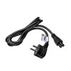 Akyga AK-NB-01A napájací kábel pre notebook CEE 7/7 na IEC C5 (ďatelinový), 3x 0,5 mm², 1,5 m, čierny