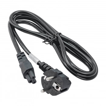 Akyga AK-NB-01C napájací kábel pre notebook CEE 7/7 na IEC C5, meď 3x0,75 mm², 1,5 m, čierny