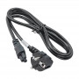 Akyga AK-NB-01C napájací kábel pre notebook CEE 7/7 na IEC C5, meď 3x0,75 mm², 1,5 m, čierny