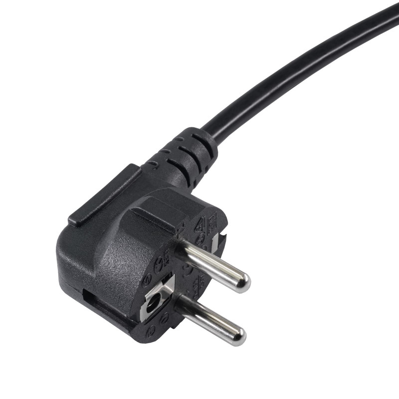 Akyga AK-NB-01C napájací kábel pre notebook CEE 7/7 na IEC C5, meď 3x0,75 mm², 1,5 m, čierny