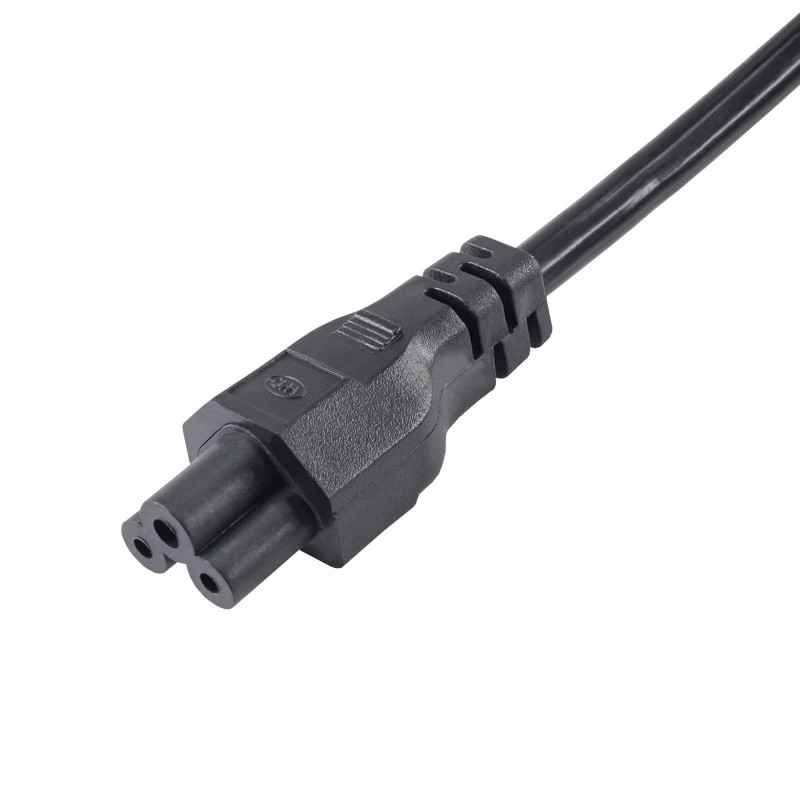 Akyga AK-NB-01C napájací kábel pre notebook CEE 7/7 na IEC C5, meď 3x0,75 mm², 1,5 m, čierny