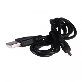 Akyga AK-DC-03 napájací kábel USB-A konektor samec na DC 3,5 x 1,35 mm konektor samec, 0,8 m, čierny