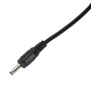 Akyga AK-DC-03 napájací kábel USB-A konektor samec na DC 3,5 x 1,35 mm konektor samec, 0,8 m, čierny