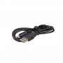 Akyga AK-DC-02 napájací kábel USB-A konektor samec na DC 2,5 x 0,7 mm konektor samec, 0,8 m, čierny