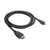 Akyga AK-HD-15R HDMI na Micro HDMI kábel v1.4, 1,5 m, čierna