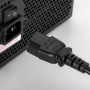 Akyga AK-PC-03A IEC C14 na IEC C13 predlžovací napájací kábel, 3x 0,5 mm², 1,8 m, čierna