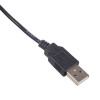 Akyga AK-DC-04 napájací kábel USB-A konektor samec na DC 5,5 x 2,5 mm konektor samec, 0,8 m, čierny