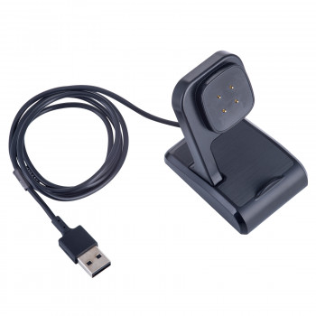 Akyga AK-SW-26 magnetický nabíjací stojan pre Fitbit Versa 3 / Sense, USB-A, 1 m