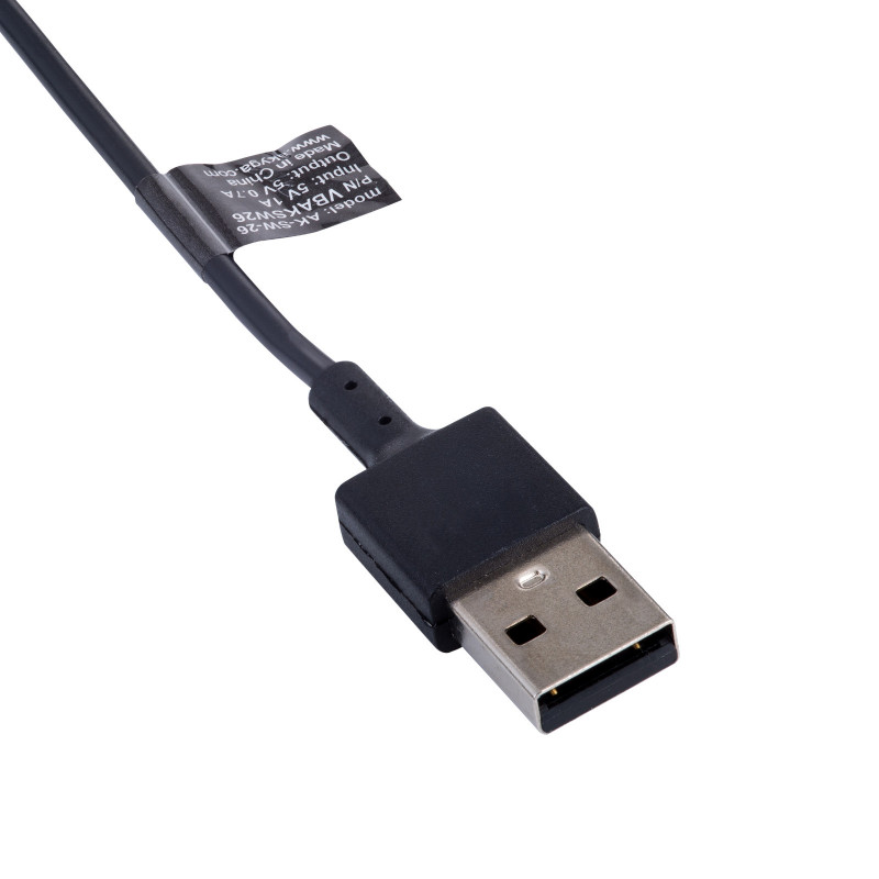 Akyga AK-SW-26 magnetický nabíjací stojan pre Fitbit Versa 3 / Sense, USB-A, 1 m