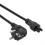 Akyga AK-NB-10C napájací kábel pre notebook CEE 7/7 na IEC C5, 3x 0,75 mm² meď, 3 m, čierna