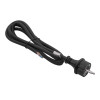 Akyga AK-OT-02S CEE 7/7 gumený napájací kábel s otvoreným koncom, H05RR-F 3x 1,5 mm², 1,8 m, čierna