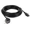 Akyga AK-PC-06S napájací kábel CEE 7/7 (Schuko) na IEC C13, meď 3 x 1,5 mm², 3 m, čierny