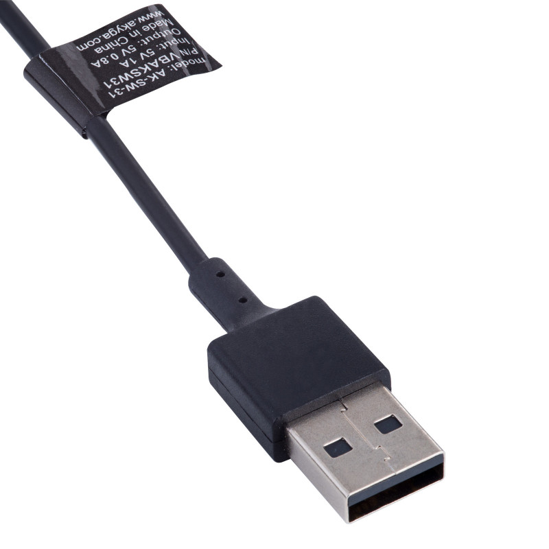 Akyga AK-SW-31 nabíjací kábel pre Fitbit Inspire 2 / ACE 3, USB-A, 1 m