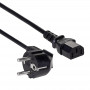 Akyga AK-PC-01A napájací kábel CEE 7/7 (Schuko) na IEC C13, CCA 3 x 0,5 mm², 1,5 m, čierny