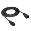 Akyga AK-UP-03S serverový predlžovací napájací kábel IEC C20 na IEC C19, meď 3 x 1,5 mm², 16 A, 1,8 m, čierny