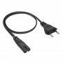 Akyga AK-RD-04A napájací kábel CEE 7/16 (euro konektor) na IEC C7 (osmička), CCA 2 x 0,5 mm², 0,5 m, čierna