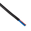 Akyga AK-OT-04A napájací kábel s otvoreným koncom CEE 7/16 (euro konektor), meď 2 x 0,5 mm², 1,5 m, čierny