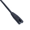 Akyga AK-AG-03A napájací kábel UK BS 1363 (typ G) na IEC C7 (osmička), CCA 2 x 0,5 mm², 1,5 m, čierny