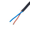 Akyga AK-OT-05A napájací kábel s otvoreným koncom CEE 7/16 (euro konektor), meď 2 x 0,75 mm², 1,5 m, čierny