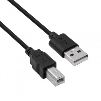 Akyga AK-USB-04 USB 2.0 tlačiarňový kábel USB-A (M) na USB-B (M), 1,8 m, čierny