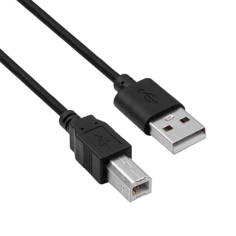 Akyga AK-USB-04 USB 2.0 tlačiarňový kábel USB-A (M) na USB-B (M), 1,8 m, čierny