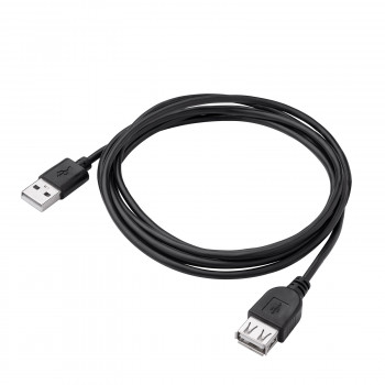 Akyga AK-USB-07 USB 2.0 predlžovací kábel USB-A konektor samec na konektor samica, 1,8 m, čierny