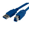 Akyga AK-USB-09 USB 3.0 tlačiarňový kábel USB-A (M) na USB-B (M), 1,8 m, čierny