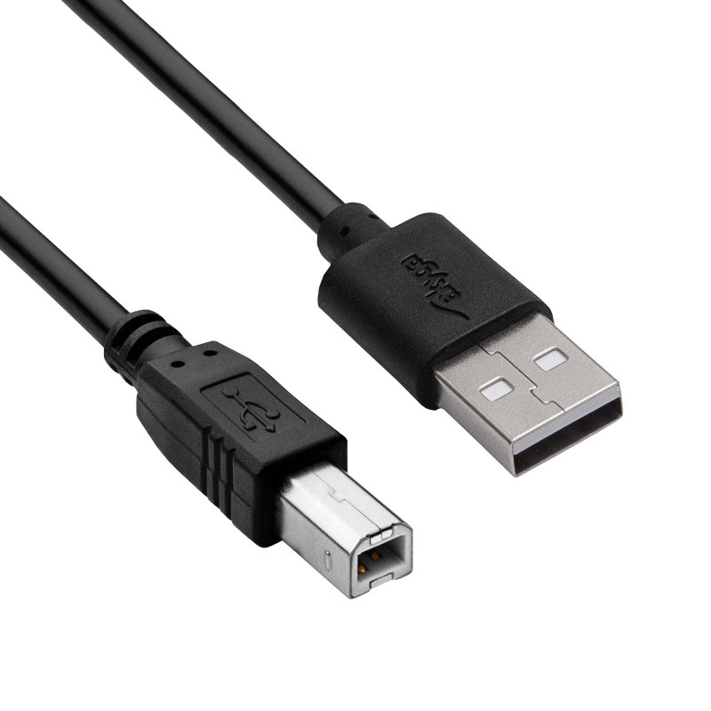 Akyga AK-USB-12 USB 2.0 tlačiarňový kábel USB-A (M) na USB-B (M), 3 m, čierny
