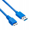 Akyga AK-USB-13 USB 3.0 kábel USB-A (M) na Micro USB-B (M), 1,8 m, čierny