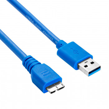 Akyga AK-USB-13 USB 3.0 kábel USB-A (M) na Micro USB-B (M), 1,8 m, čierny