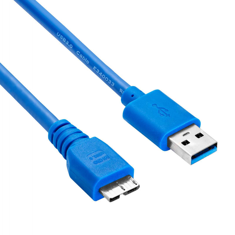 Akyga AK-USB-13 USB 3.0 kábel USB-A (M) na Micro USB-B (M), 1,8 m, čierny