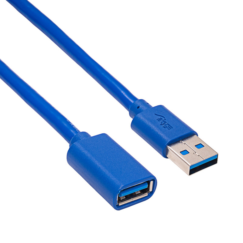 Akyga AK-USB-10 USB 3.0 predlžovací kábel USB-A konektor samec na konektor samica, 1,8 m, čierny