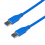 Akyga AK-USB-14 USB 3.0 kábel USB-A (M) na USB-A (M), 1,8 m, modrý