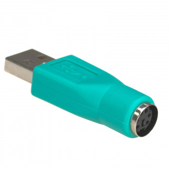 Akyga AK-AD-14 USB-A (F) na PS/2 (M) adaptér, zelená