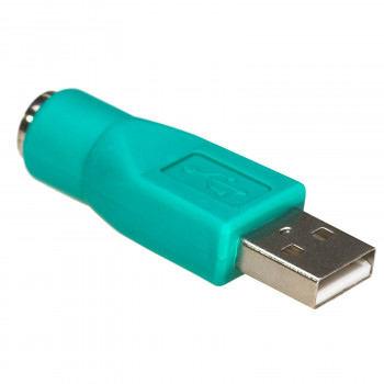 Akyga AK-AD-14 USB-A (F) na PS/2 (M) adaptér, zelená