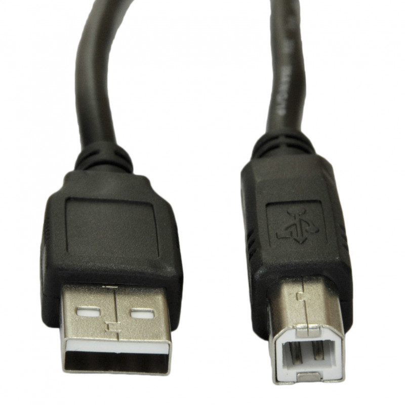 Akyga AK-USB-18 USB 2.0 tlačiarňový kábel USB-A (M) na USB-B (M), 5 m, čierny