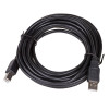 Akyga AK-USB-18 USB 2.0 tlačiarňový kábel USB-A (M) na USB-B (M), 5 m, čierny