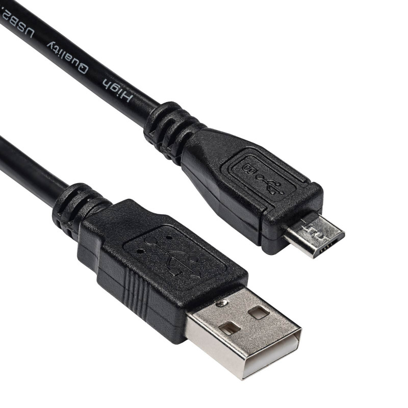 Akyga AK-USB-21 USB 2.0 kábel USB-A (M) na Micro USB-B (M), 1 m, čierny