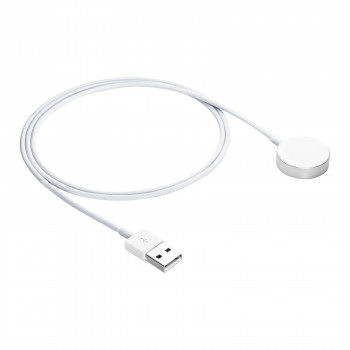 Akyga AK-SW-44 nabíjací kábel pre Apple Watch Ultra 2 / Series 9/8/7/6/5/4/3/2/1, hliníková zliatina, USB, 1 m, biely