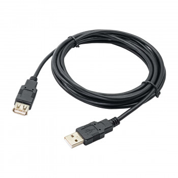 Akyga AK-USB-19 predlžovací kábel USB 2.0 USB-A (M) na USB-A (F), 3 m, čierny