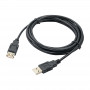 Akyga AK-USB-19 predlžovací kábel USB 2.0 USB-A (M) na USB-A (F), 3 m, čierny
