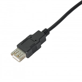 Akyga AK-USB-19 predlžovací kábel USB 2.0 USB-A (M) na USB-A (F), 3 m, čierny
