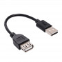 Akyga AK-USB-23 predlžovací kábel USB 2.0 USB-A (M) na USB-A (F), 15 cm, čierny