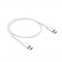 Akyga AK-USB-39 kábel USB-C na USB-C, USB 2.0, 60 W, 0,5 m, biely